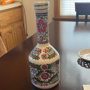 Colorful Floral Ceramic Vase